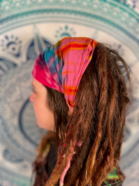 Tie Dye Headband/ Mask #4