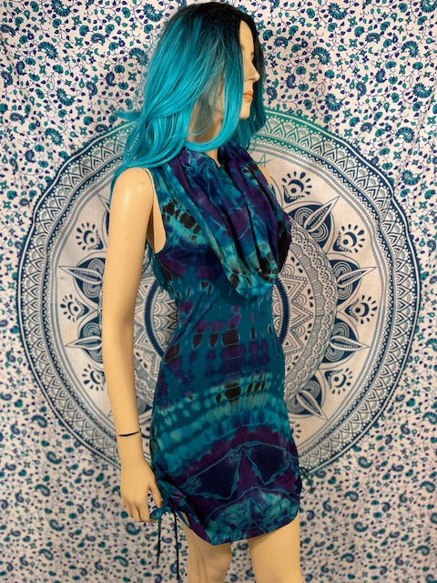 Small Hometown Tiedye REVERSE Huntress Dress #3~ One of a Kind